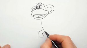 Как Нарисовать Обезьяну из "Крошка Енот" | Рисуем обезьяну поэтапно