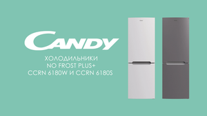 Холодильники  Candy - Комбинированные холодильники No Frost Plus+ CCRN 6180W и CCRN 6180S