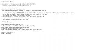 Cmake unknown command