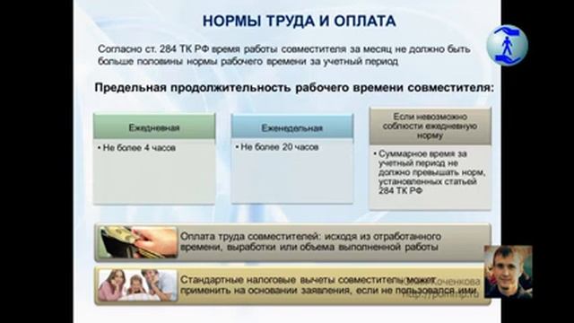 46 Статья 284 Продолжительность рабочего времени при работе по совместительству смотреть онлайн