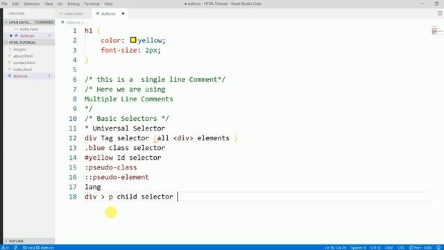 CSS  | Lesson 1 | CSS  Introduction | CSS  id  | CSS  Selectors