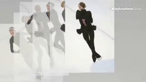 Olympic figure skater Polina Edmunds performs a triple jump in a stop motion video. #Olympics @merc