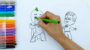 how to draw pj mask Gekko | video for kids