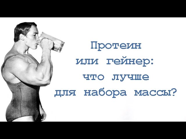 Протеин или гейнер: что лучше для набора массы?