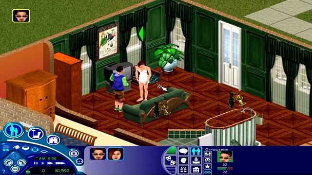 В Симс дети рождаются от поцелуя! смотреть онлайн