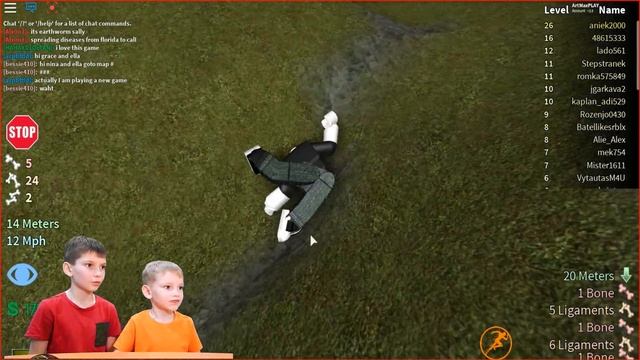 ПРЫГАЕМ с большой ГОРЫ в ROBLOX. СЛОМАННЫЕ КОСТИ 4 смотреть онлайн