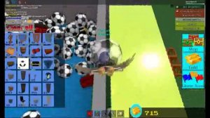 SOOOO much soccer balls in build a boat roblox