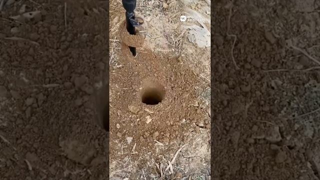 Насадка ямобур для обычной дрели