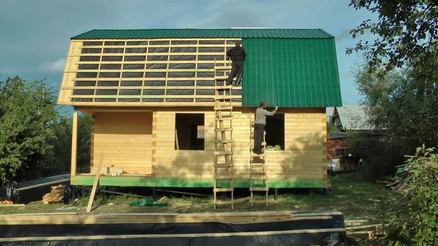 Монтаж кровли дачного дома смотреть онлайн