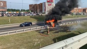 Горит грузовик на Ярославке 26.06.2021 17:10