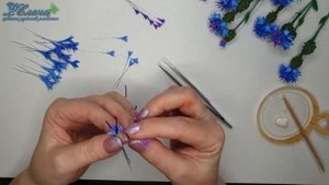 Как я делаю васильки из полимерной глины!