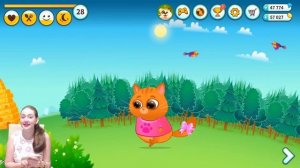 МОЙ ВИРТУАЛЬНЫЙ ПИТОМЕЦ БУБУ РИСУЕТ БЕНДИ ИГРАЕМ ЗА КОТЁНКА В ИГРЕ BUBBU #УШАСТИК KIDS