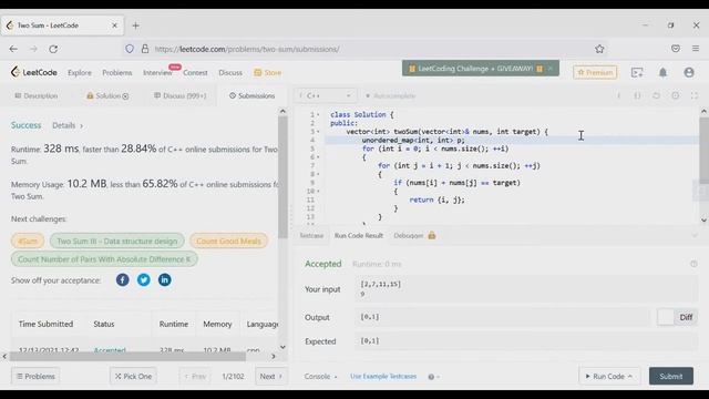 Разбираем задачу two sum смотреть онлайн