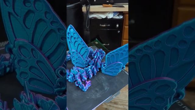 @cinderwing3d68 Butterfly Dragon on my @BambuLab #x1carbon #3dprinting #3dprinted #3dprint