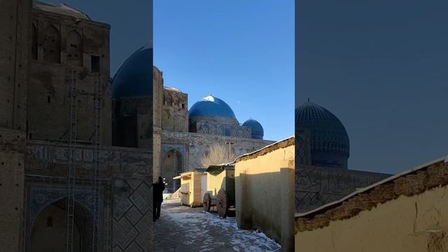 Turkestan The Mausoleum of Khawaja Ahmed Yasawi at the moment #turkestan #city #turizm #kazakhstan