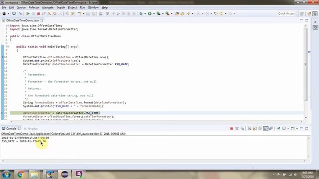 How to use format method of OffsetDateTime Class?  | Java 8 Date and Time
