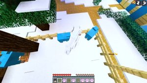 Playing Minecraft as the WINTER WOLF!