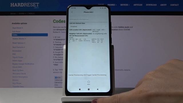 Secret Codes For XIAOMI Redmi 8 – IMEI Number / Calendar Storage / Testing Menu