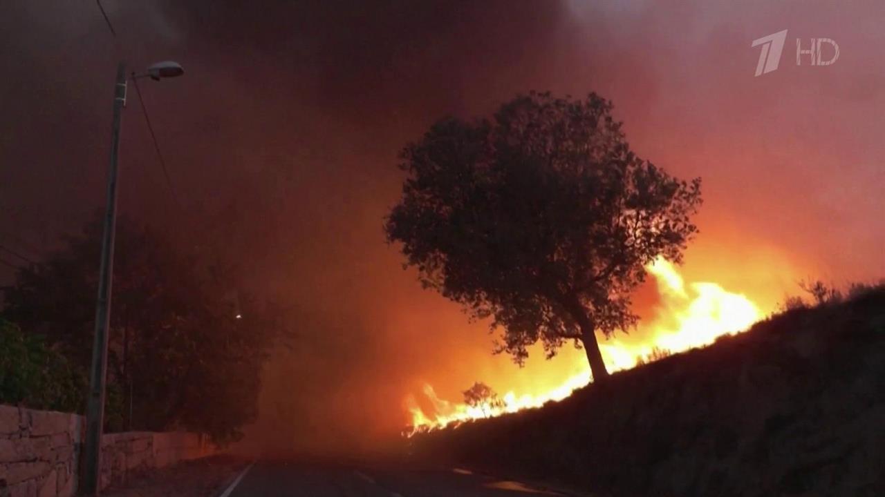 В Португалии и Испании ведут борьбу с крупными пожарами