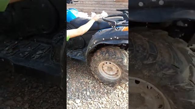 Установка универсальных резиновых расширителей арок CF MOTO X5 смотреть онлайн