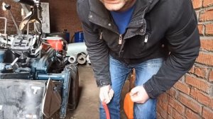 Запуск после зимы Kubota K700 GA85 (Тяжелый дизельный японский мотоблок)