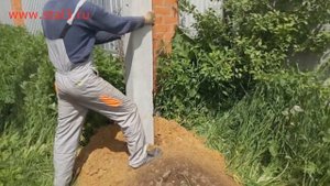 Установка опоры СВ 95 и проведение электричества в Балашихинском районе Московской области.