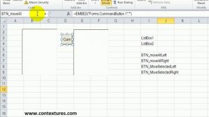 Move Items Between Excel Listboxes