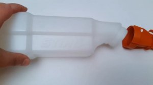 Бутылка для смешивания топливной смеси Stihl. На что смотреть при покупке , доработка от протеканий