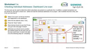 Siemens KNX certified Basic course worksheet 1