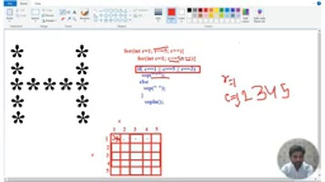 H print in Star pattern java || Pattern Program || CodingWithved || coding Ved || H print in java смотреть онлайн