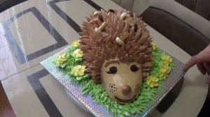 3D УКРАШЕНИЕ КРЕМОВОГО ТОРТА "ЕЖИК"