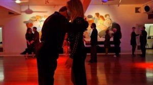 Milonga de los Viernes,  da Escola Lição de Tango,  Porto,  Portugal,  em 25/02/22.