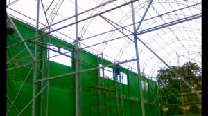 Каркасно тентовый ангар