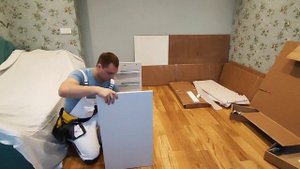 рабочий день сборщика мебели.Москва.сборка детской спальни. Olivia