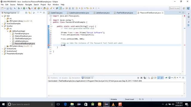 Java Swing Programming Tutorial 5 Graphical User Interface JPasswordField смотреть онлайн
