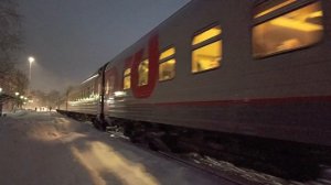 Отправление поезда 6626/6644 Киров-Луза от вокзала Киров-Котласский (28.12.2023)