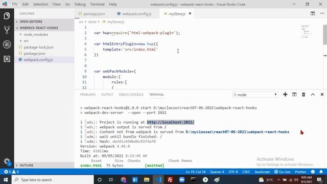 REACT JS ON ZOOM ON  05-09-2021