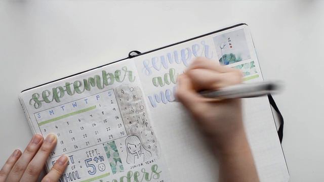 september bullet journal set-up & summer flipthrough смотреть онлайн