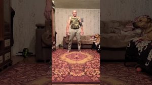 разминка/приседания Бронсона/подтягивания