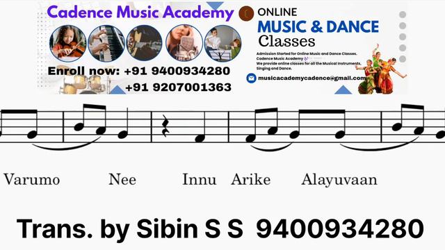 Jupiter Mazha Easy NotesSheet Music by Sibin S S l Beautiful Romantic and Nostalgic Song l Karikku