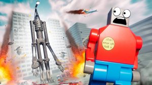 ФОНАРЕГОЛОВЫЙ ОХОТИТСЯ НА НАС! ОПАСНЫЙ SCP ПРОТИВ ЛЮДЕЙ! ВЫЖИТЬ В ЛЕГО СИТИ С SCP В BRICK RIGS