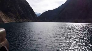 Гидроэнергетика Кыргызстана. Токтогульская ГЭС. Верхний бьеф плотины.