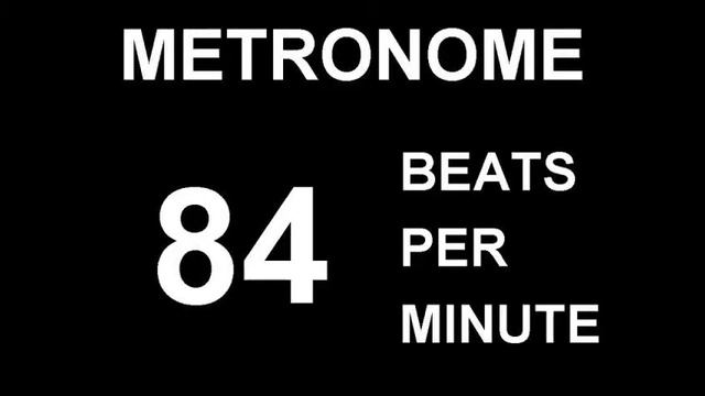 METRONOME 84 BPM (BEATS PER MINUTE) смотреть онлайн