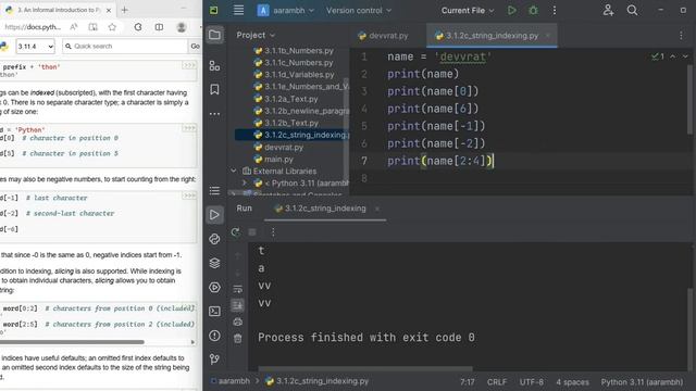 String Indexing in Python | String Slicing in Python | Subscripted String in Python |