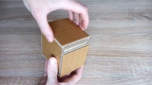 Как сделать копилку из картона? / How to make a piggy bank from a cardboard?