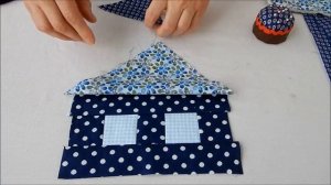 DIY. Лоскутные прихватки ДОМИКИ для кухни. Patchwork oven mitts for the kitchen.