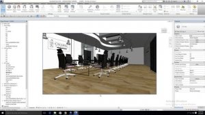 Fotorealistyczna wizualizacja podłóg drewnianych CHAPEL PARKET w Autodesk Revit