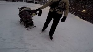 Каток в экопарке ЧКАЛОВСКИЕ ДАЧИ / Как одет сноубодист. ТАНАЙ