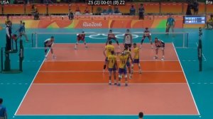 Volleyball USA - Brazil Amazing Full Match