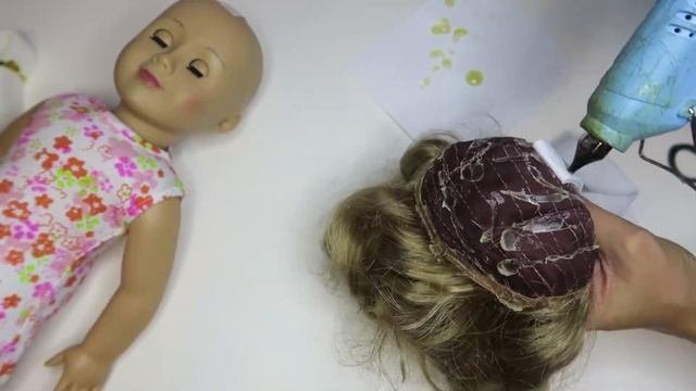 Лёгкий и быстрый способ сделать съёмный парик для куклы | Как быстро менять парики кукле MIA
